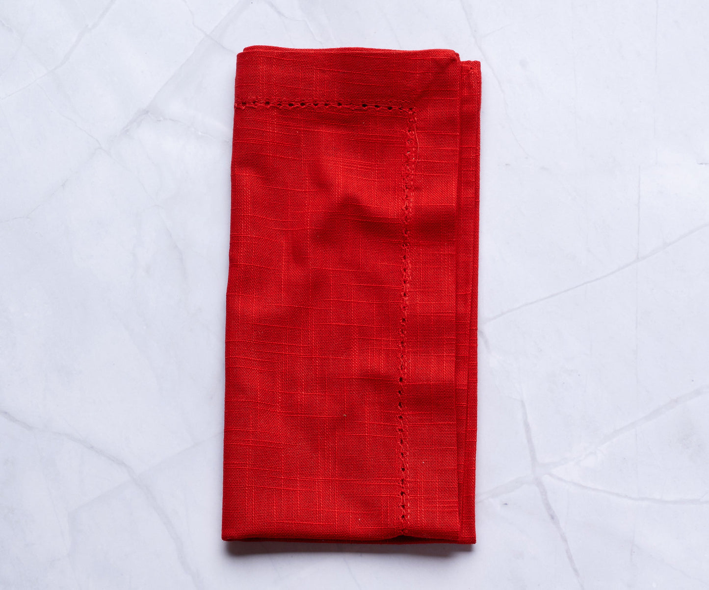 Cotton Dinner Napkins - Hemstitched Cloth Napkins