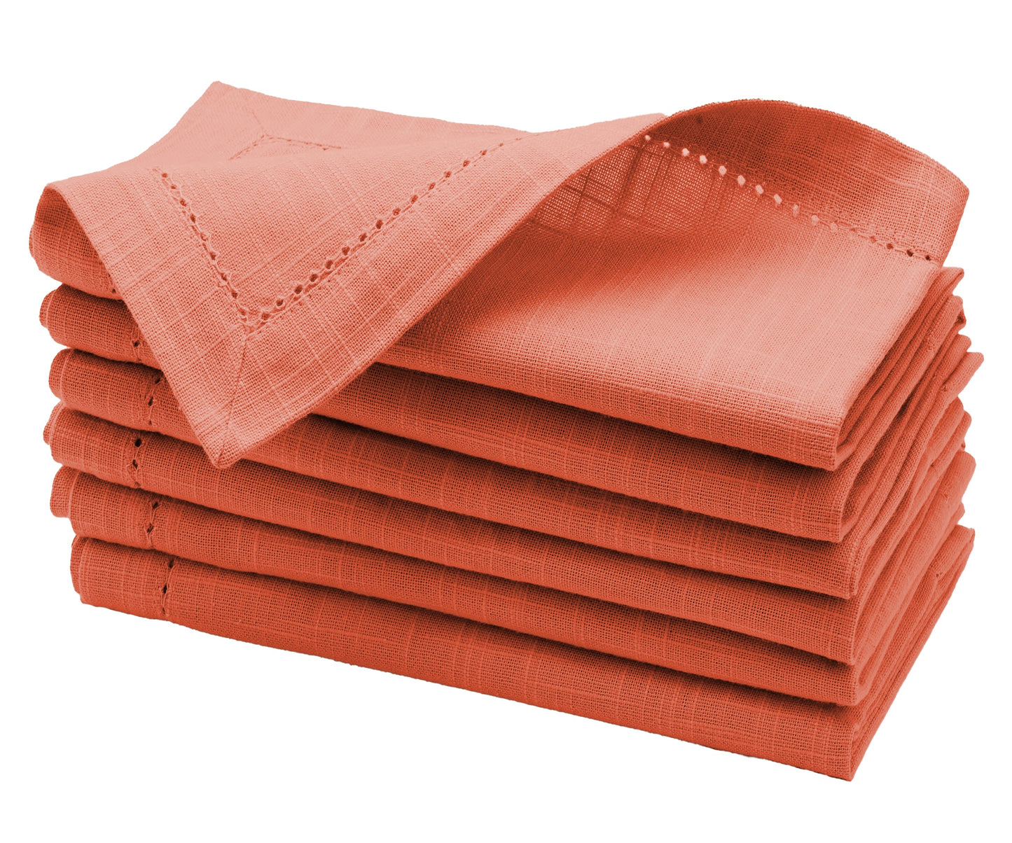 Cotton Dinner Napkins - Hemstitched Cloth Napkins