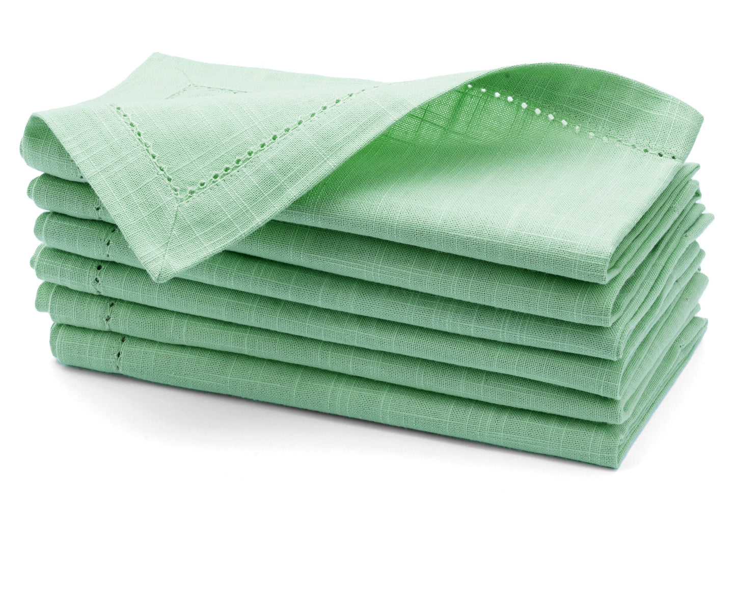Cotton Dinner Napkins - Hemstitched Cloth Napkins