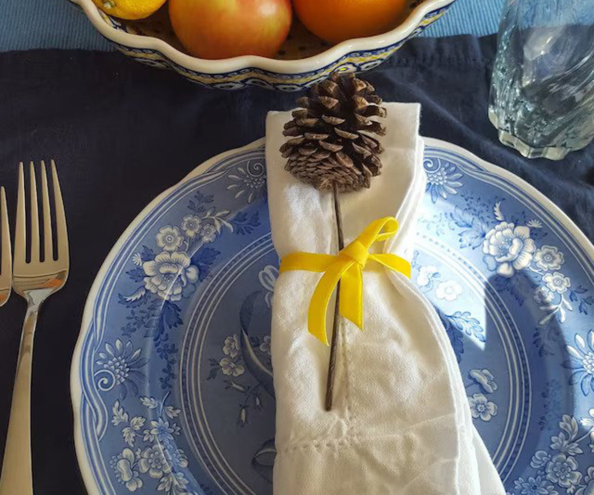 Cotton Dinner Napkins - Hemstitched Cloth Napkins