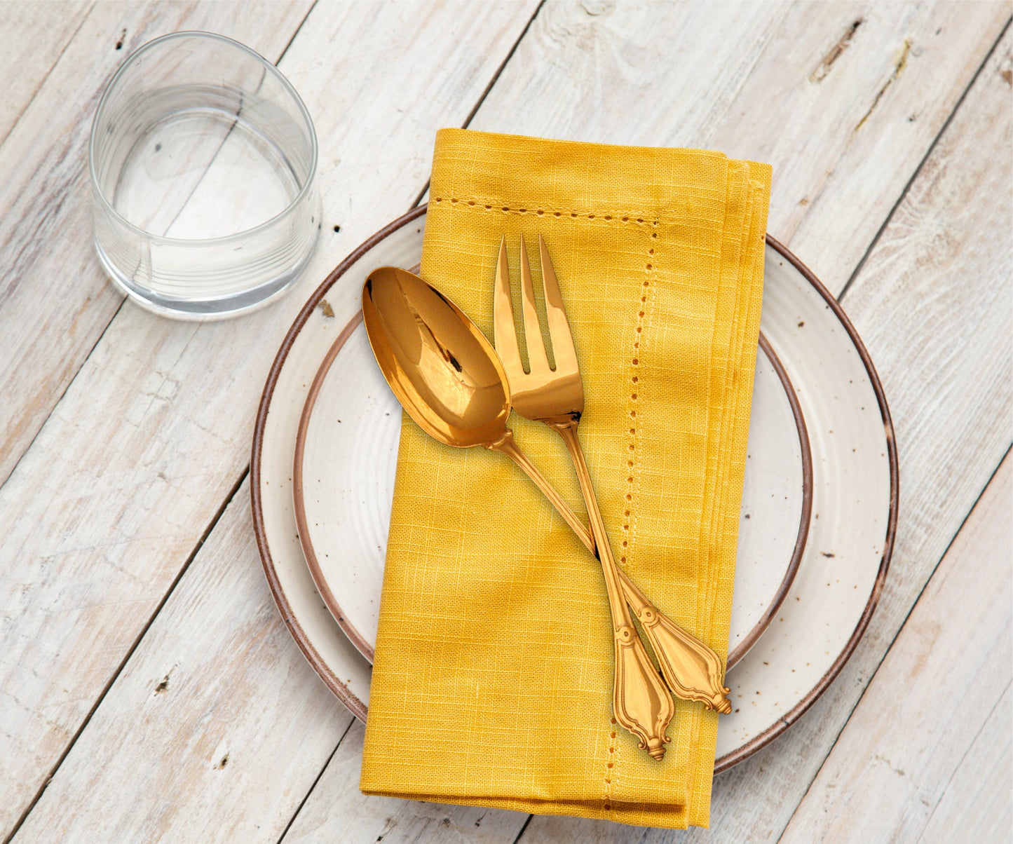 Cotton Dinner Napkins - Hemstitched Cloth Napkins