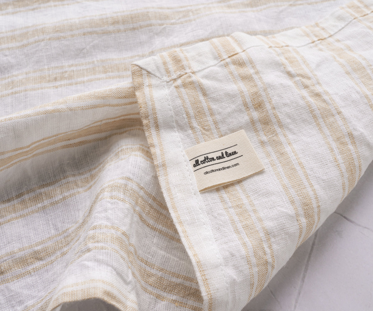 Homestead Stripe Linen Napkins - Set of 4