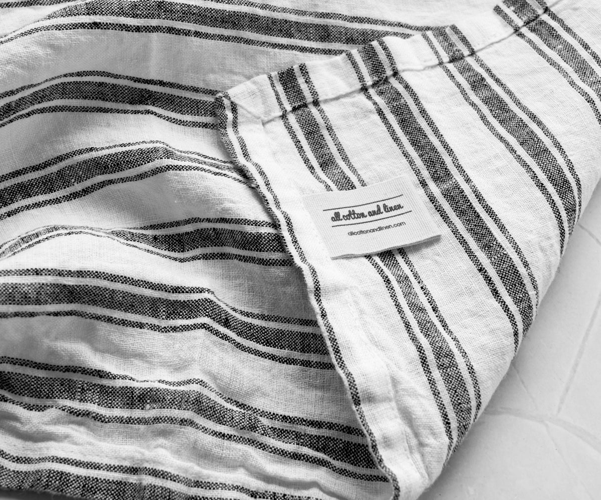 Homestead Stripe Linen Napkins - Set of 4