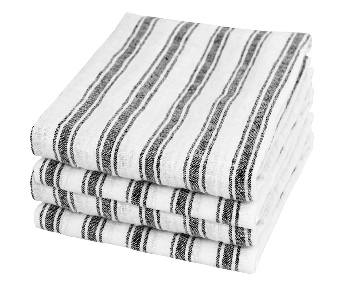 Homestead Stripe Linen Napkins - Set of 4