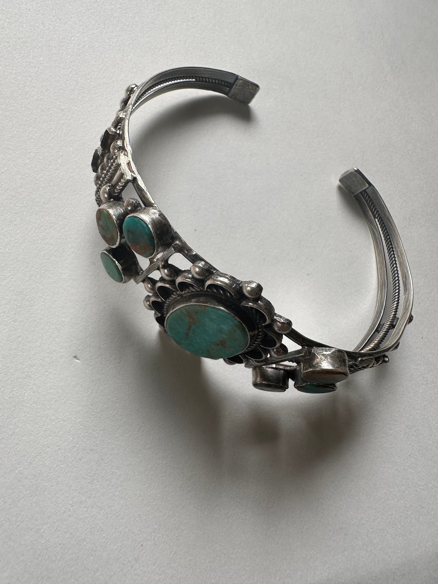 Navajo Jacqueline Silver Royston Turquoise & Sterling Cuff