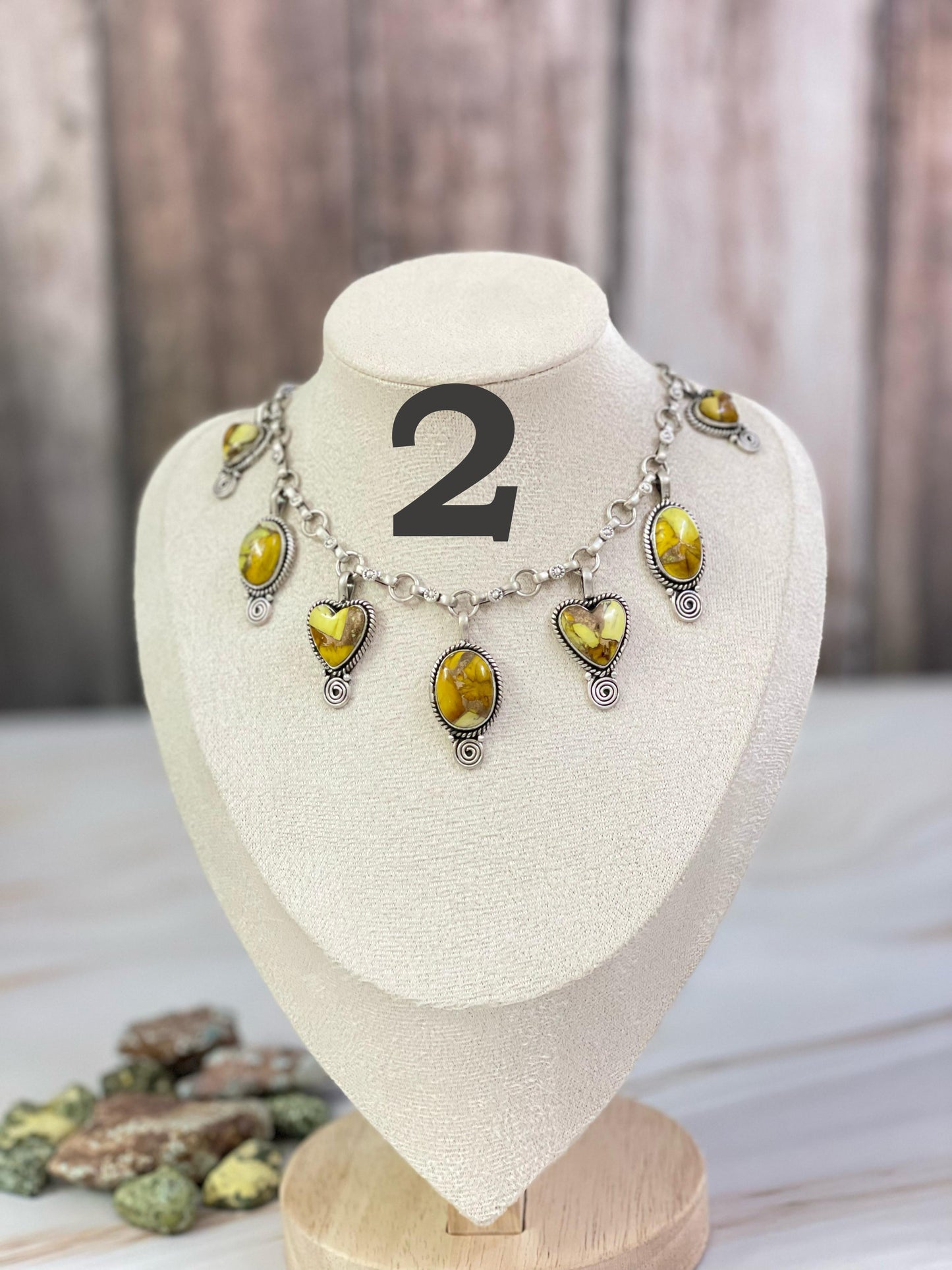 Handmade Sterling Silver Honey Dahlia Necklace, Signed Nizhoni