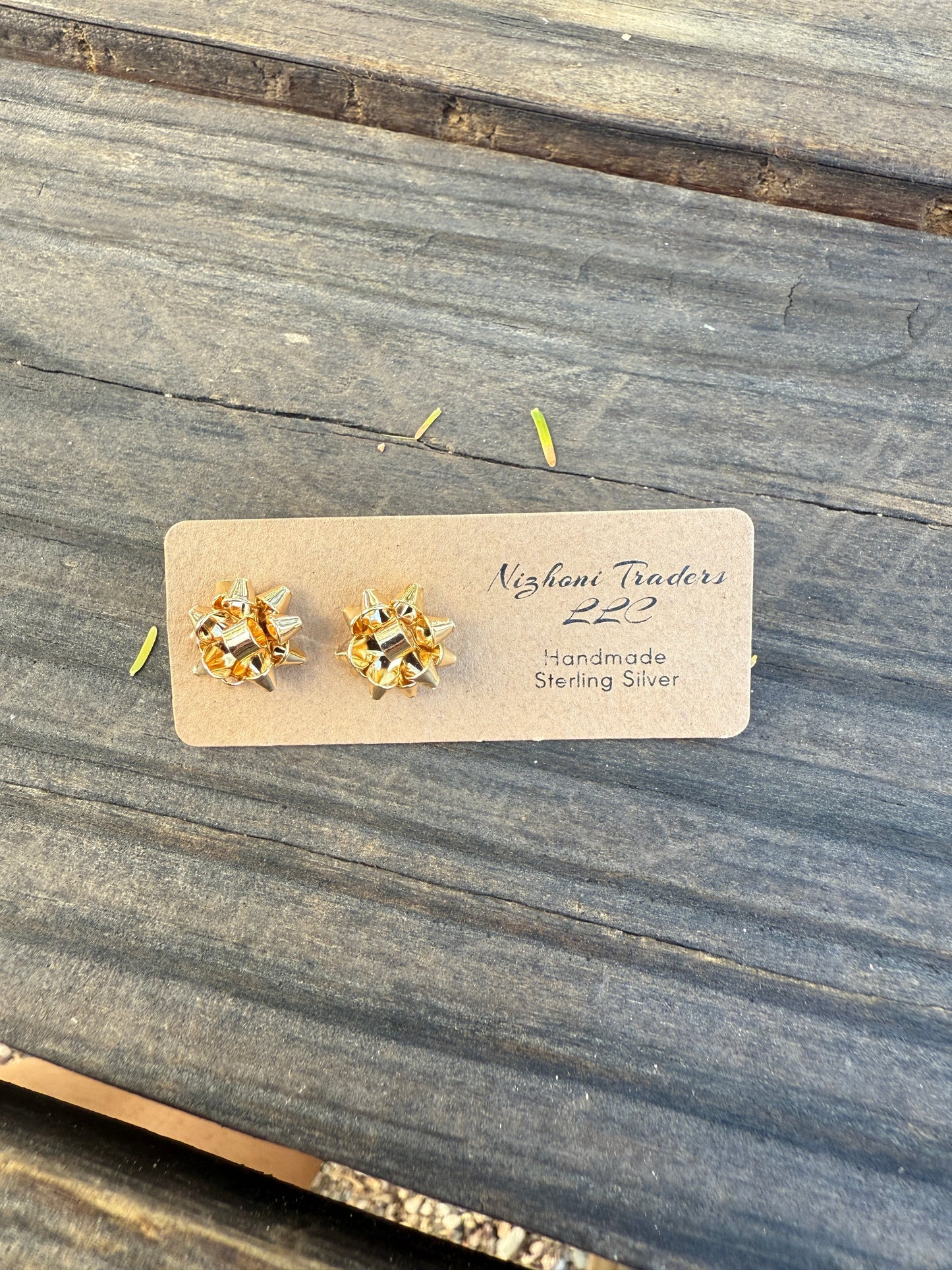 “The Golden Collection” Handmade Christmas BOW Gold Plated Earrings