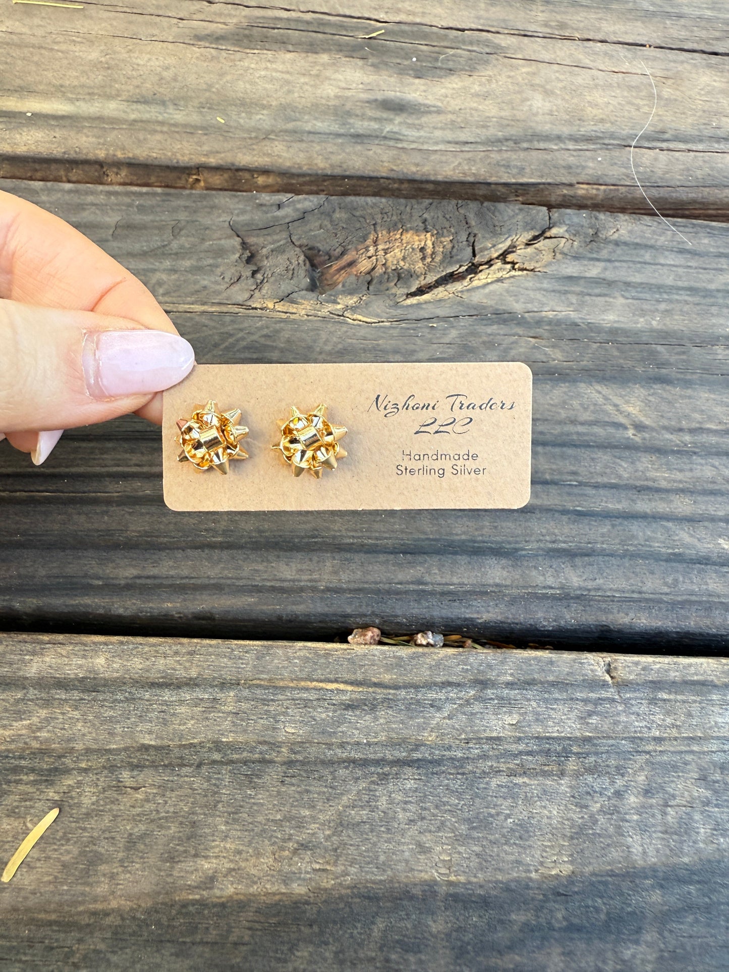 “The Golden Collection” Handmade Christmas BOW Gold Plated Earrings