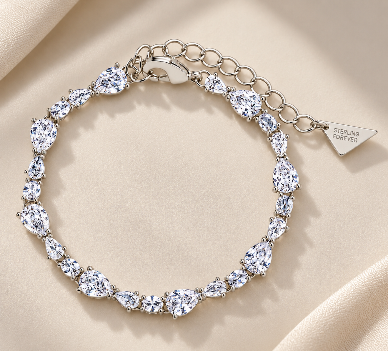 Sterling Silver Wyatt CZ Tennis Bracelet