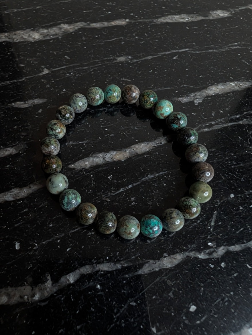 African Turquoise Jasper 8mm Beaded Stretch Bracelet