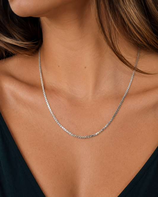 Sterling Silver Venetian Chain 16”