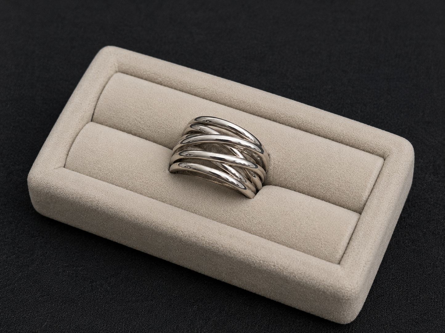 Sterling Silver Layered Stacking Ring