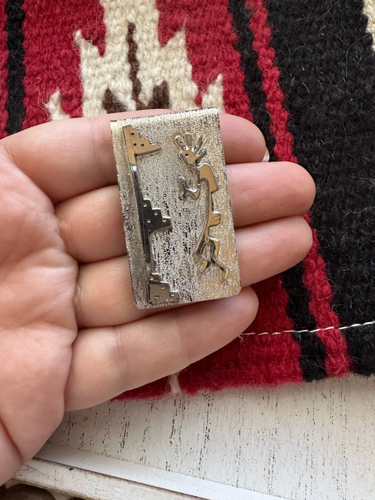 Handcrafted Kokopelli Sterling Silver Money Clip
