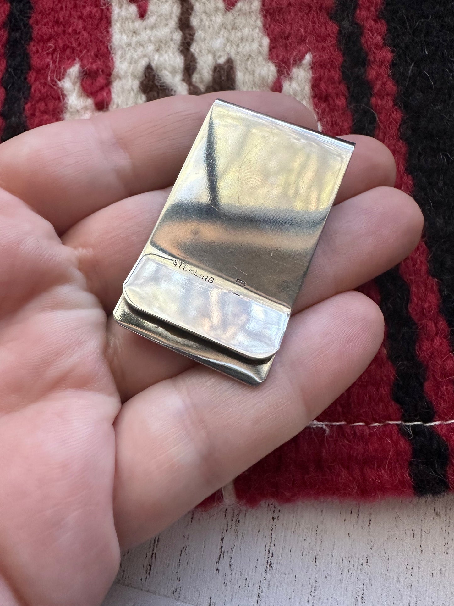 Handcrafted Kokopelli Sterling Silver Money Clip
