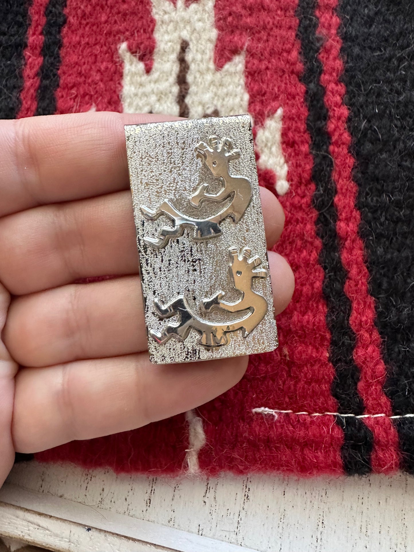 Handcrafted Kokopelli Sterling Silver Money Clip