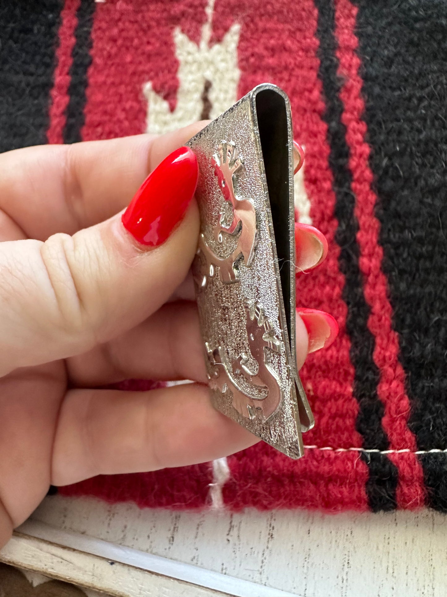 Handcrafted Kokopelli Sterling Silver Money Clip