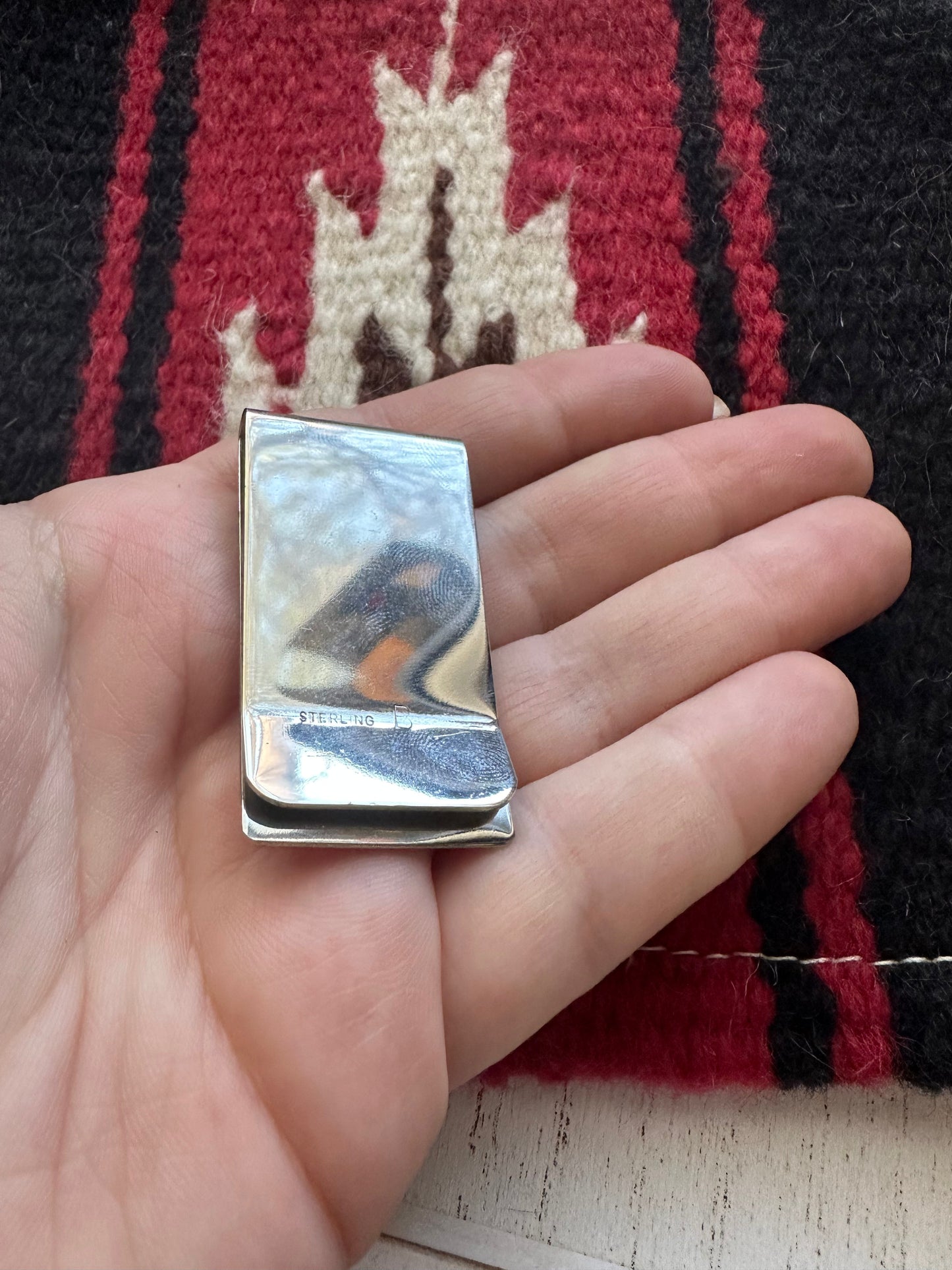 Handcrafted Kokopelli Sterling Silver Money Clip