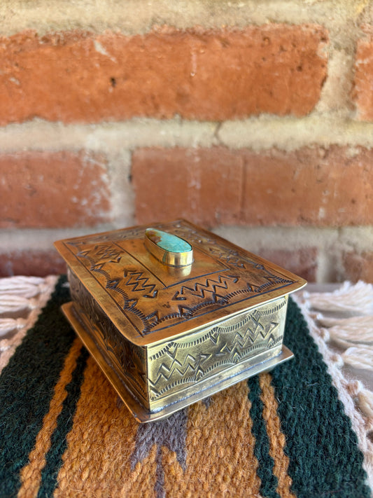 Handmade German Silver Trinket Box