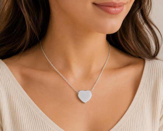 Puffed Heart Necklace