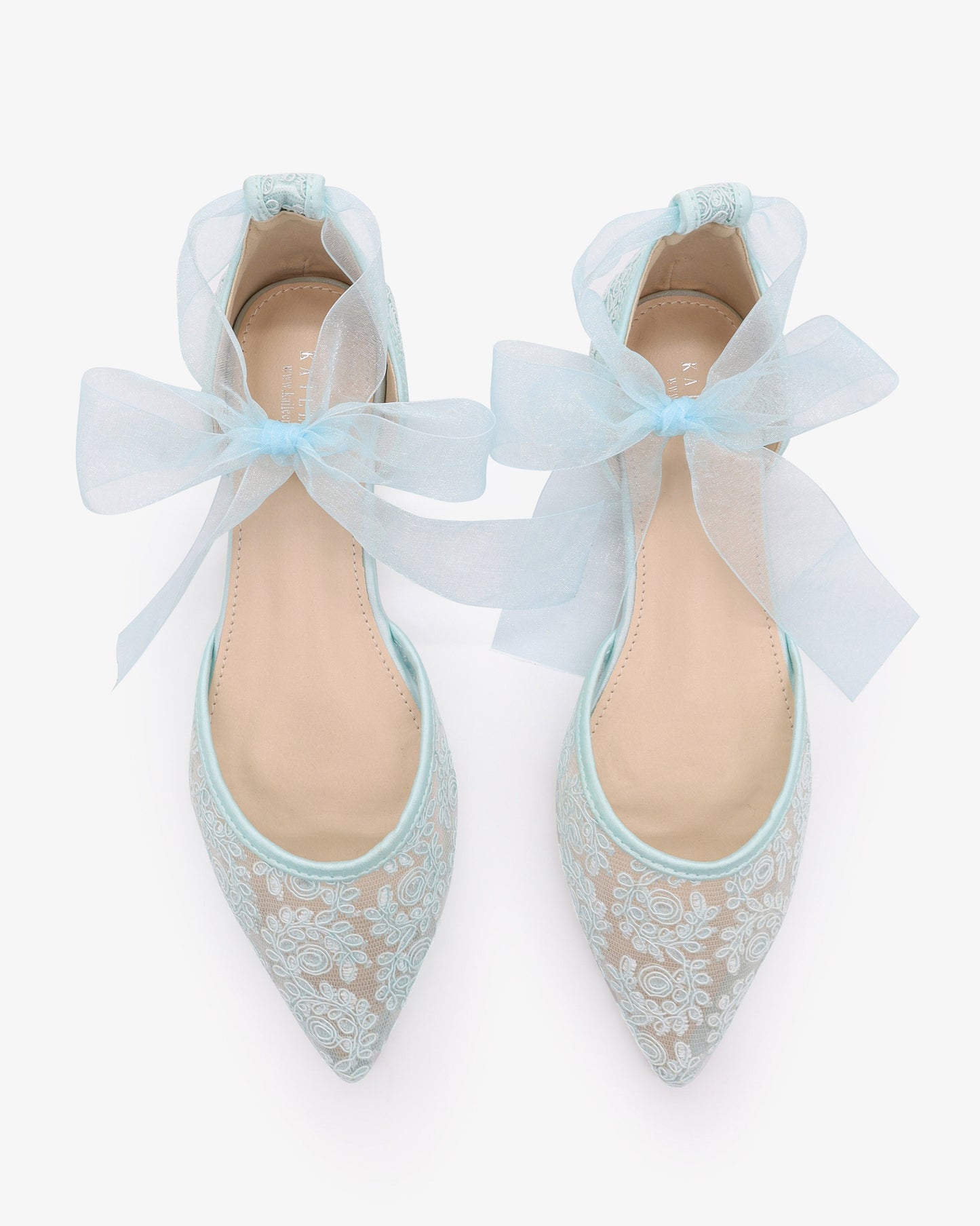 Crochet Lace Pointy Toe with Ankle Tie or Ballerina Lace Up