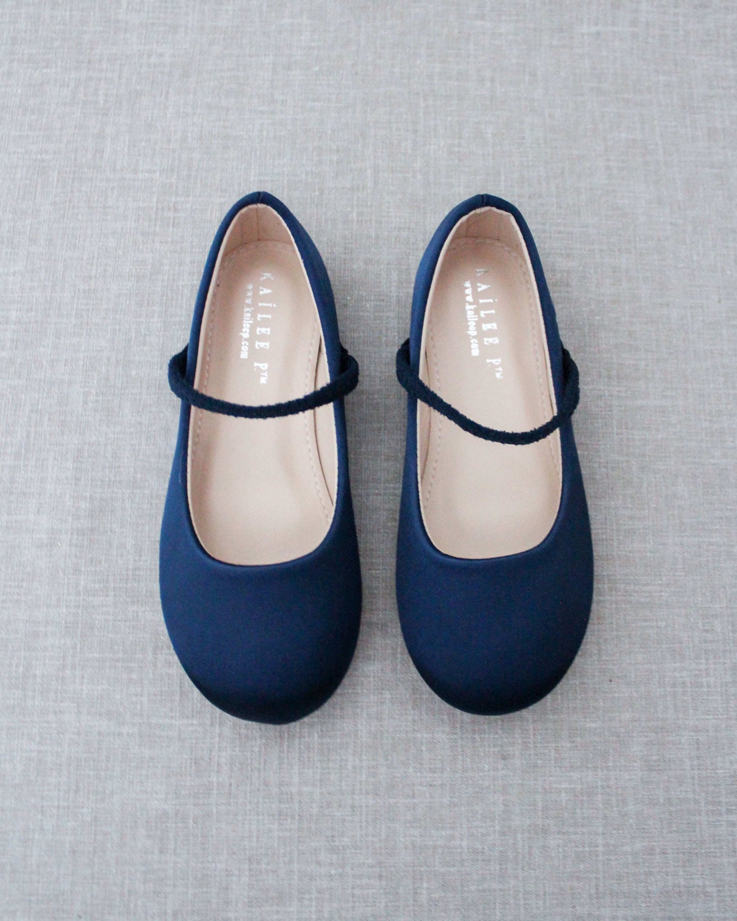 Satin Mary Jane Flats