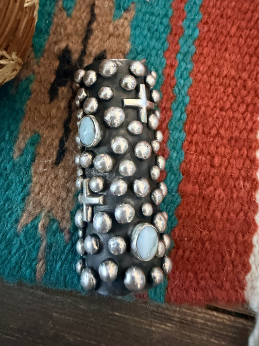 Handcrafted Larimar & Sterling Silver Hair Pin Barrette by Chimney Butte