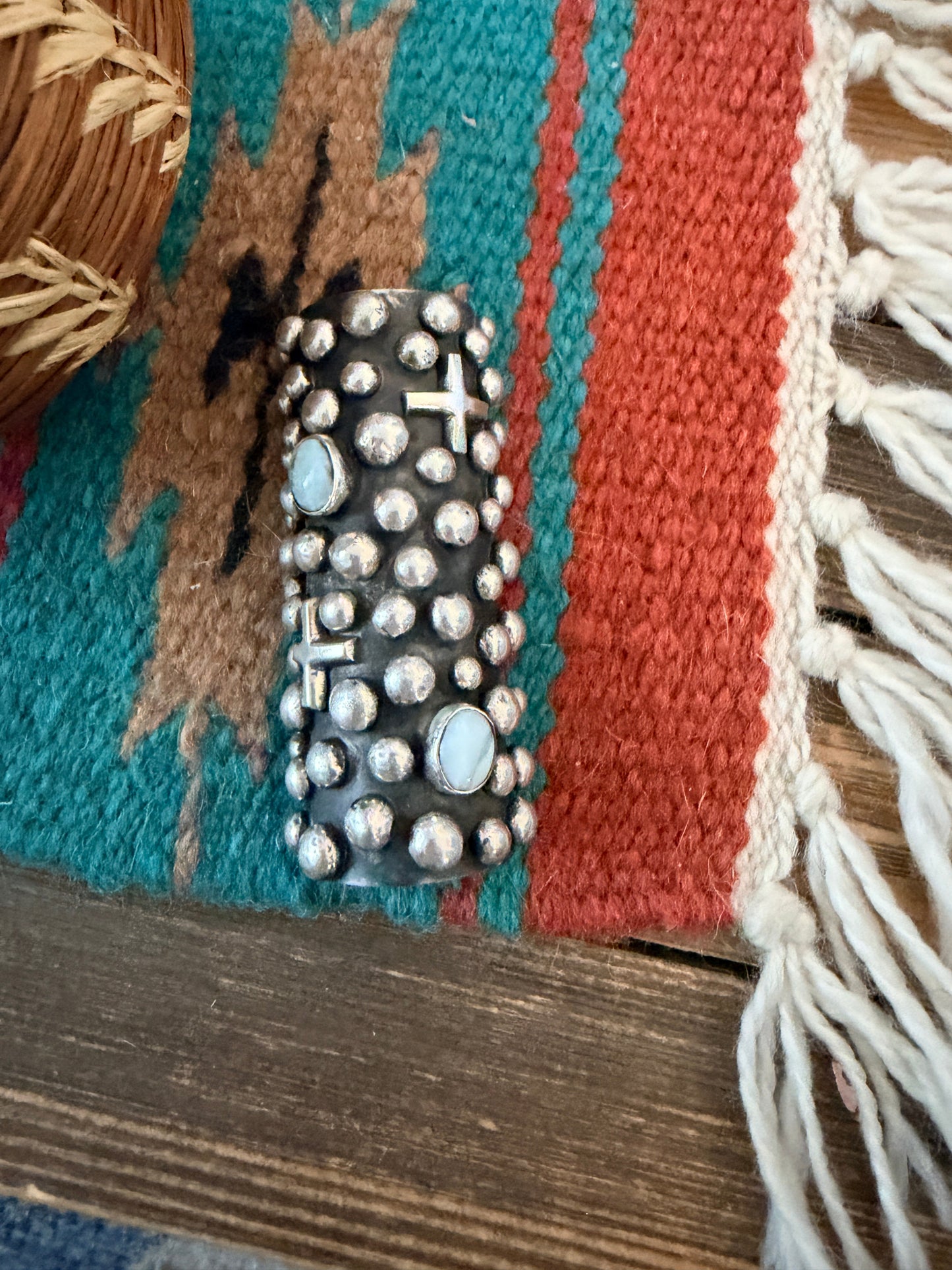 Handcrafted Larimar & Sterling Silver Hair Pin Barrette by Chimney Butte
