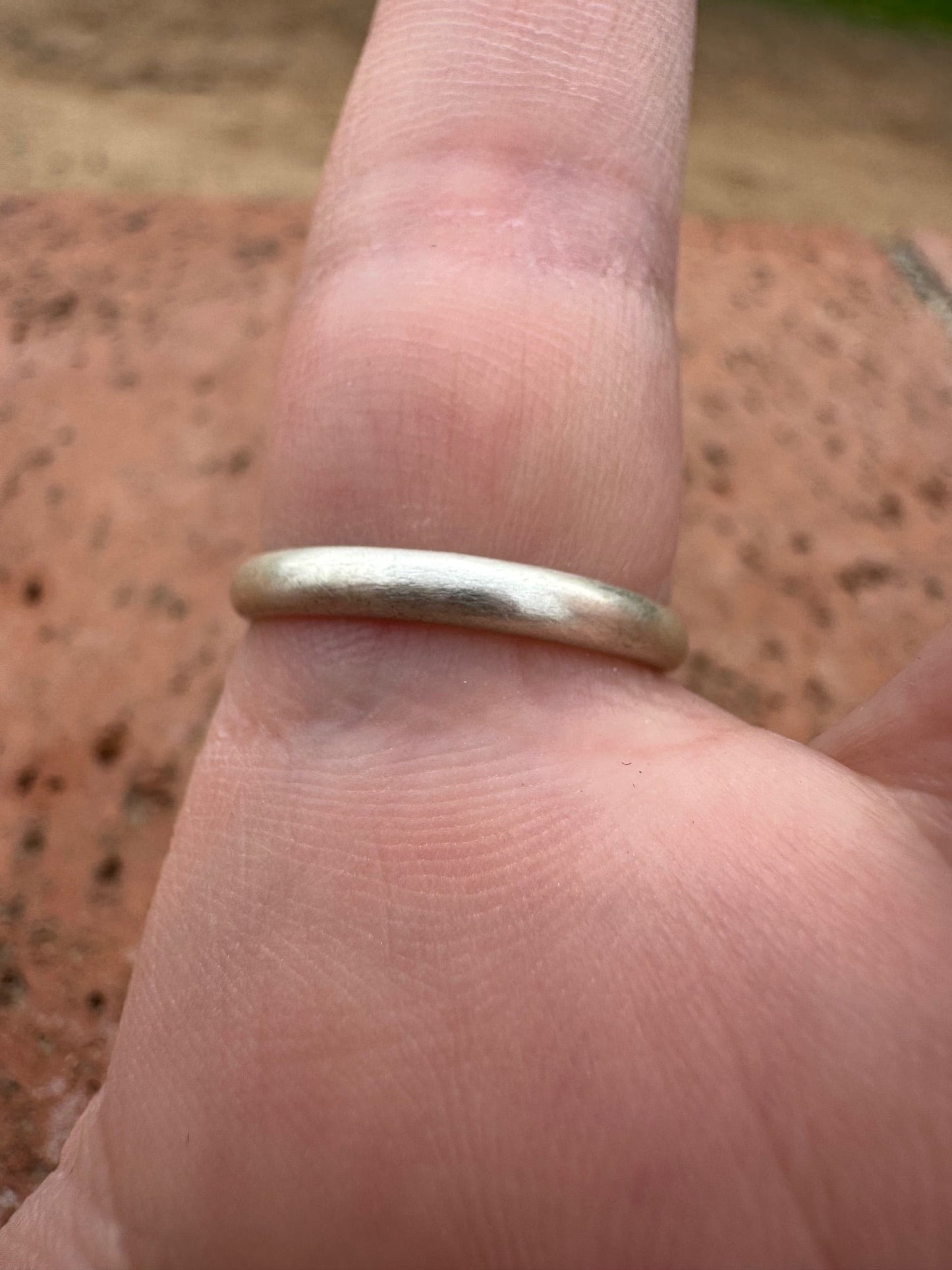 Handcrafted Golden Hills Turquoise & Sterling Silver Ring Size 7