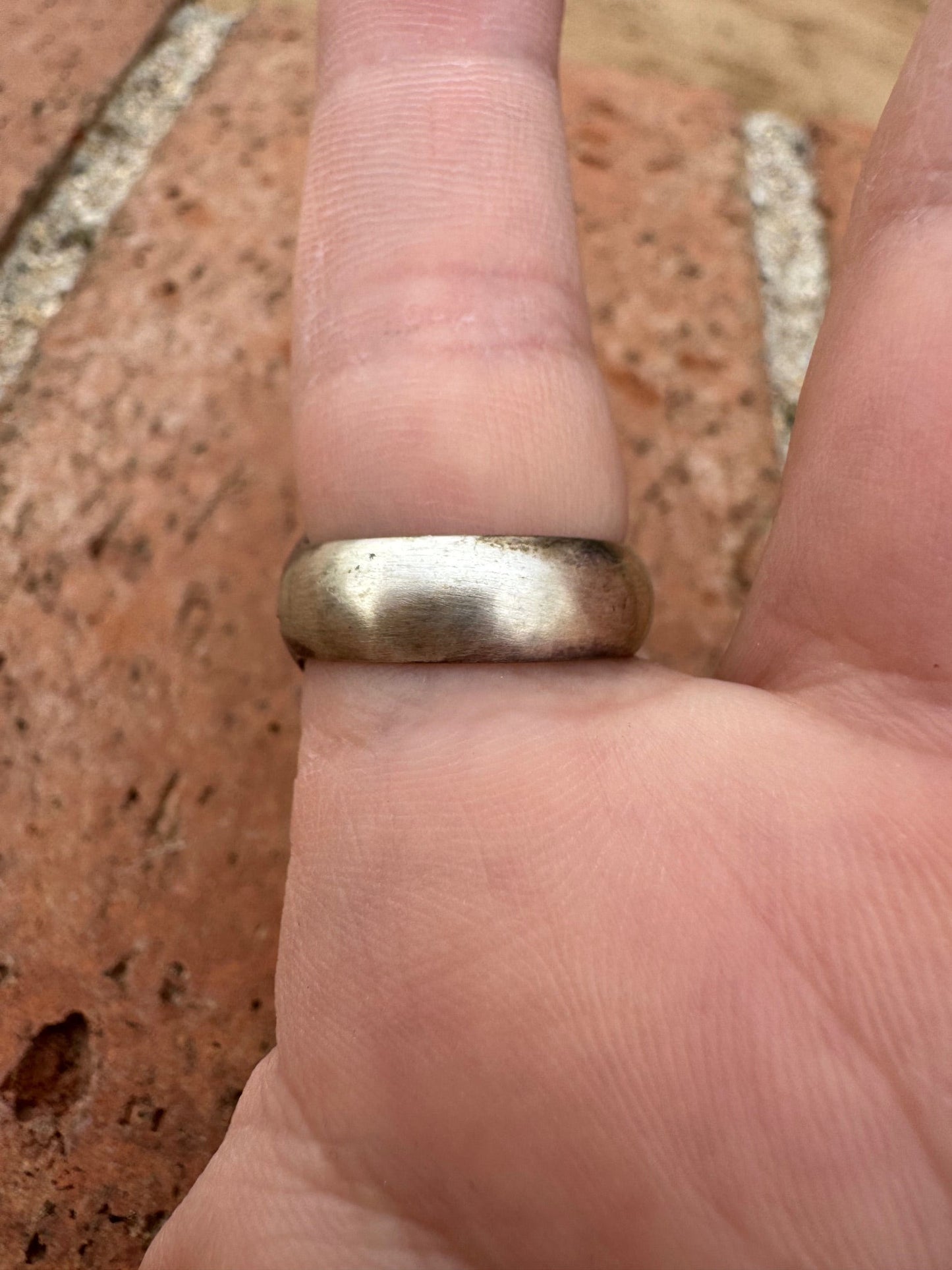Handcrafted Golden Hills Turquoise & Sterling Silver Ring