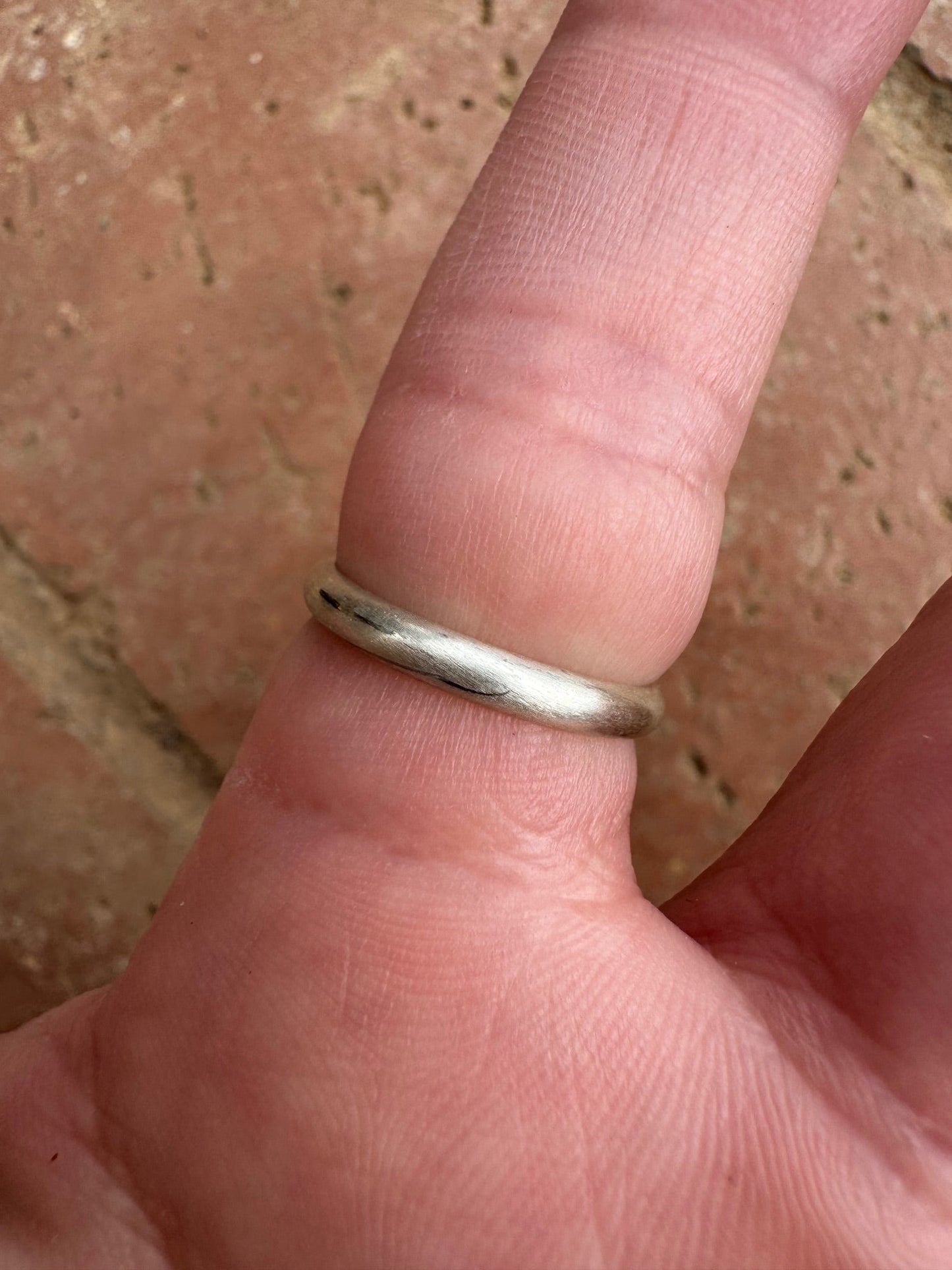 Handcrafted Golden Hills Turquoise & Sterling Silver Ring Size 6
