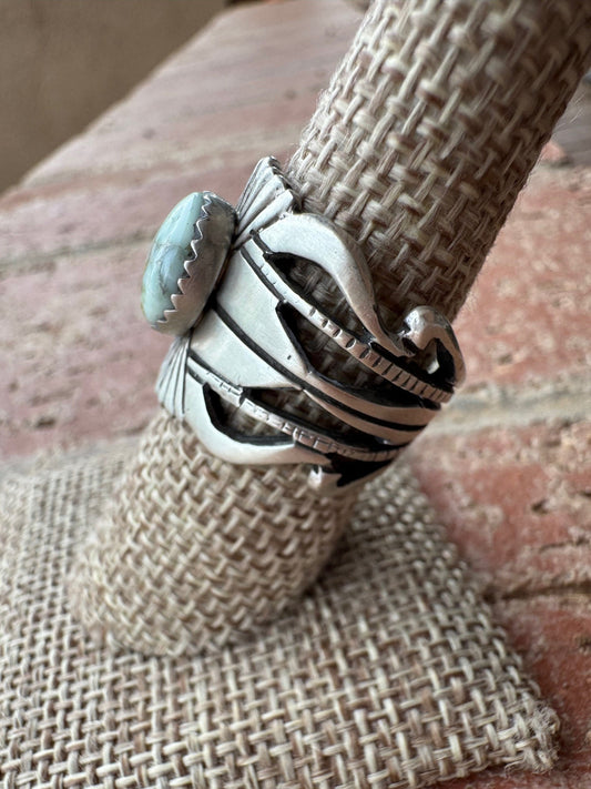 Handcrafted Sonoran Mountain Turquoise & Sterling Silver Ring