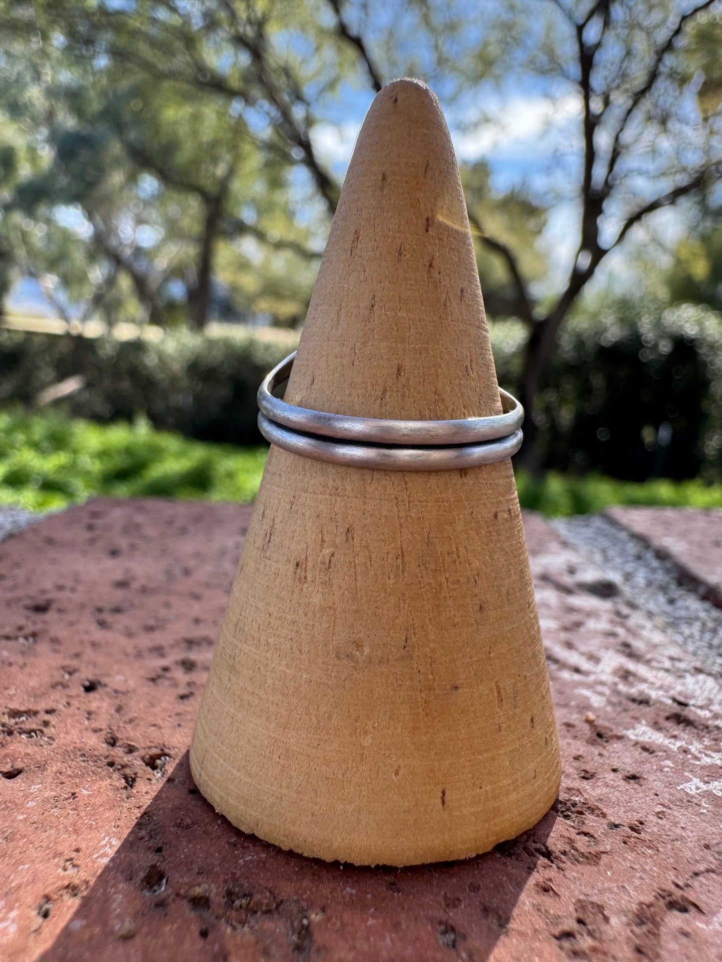 Handcrafted Oval Golden Hills Turquoise & Sterling Silver Ring