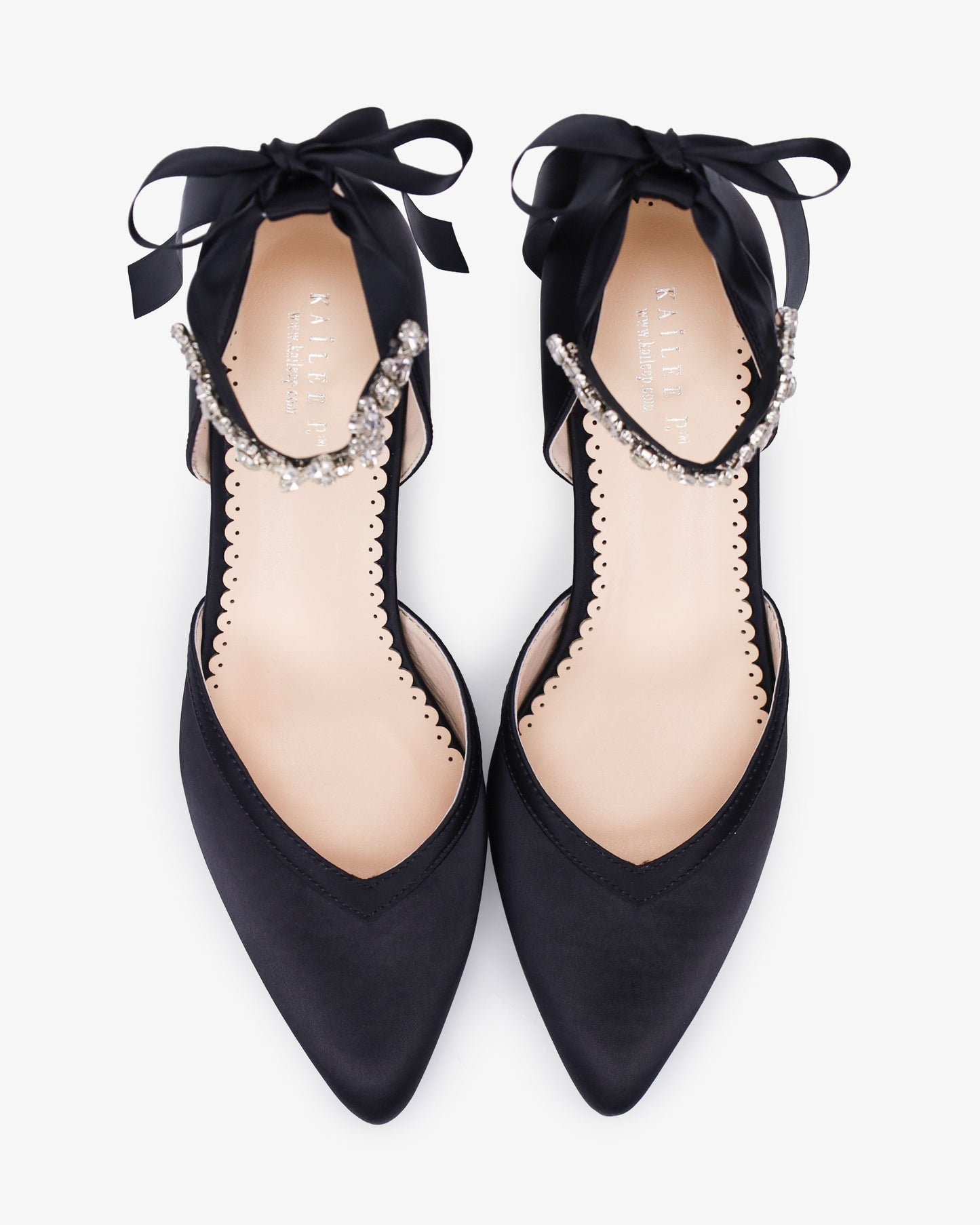 Satin Block Heels Evening Shoes with Floral Rhinestones Ankle Strap