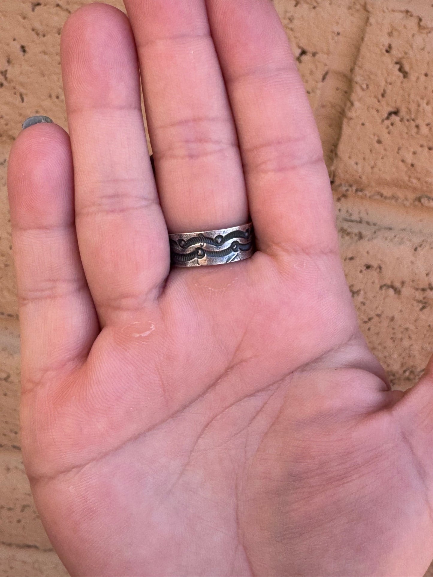 Handcrafted Queen Pink Conch & Sterling Silver Adjustable Statement Ring by Kevin Billah