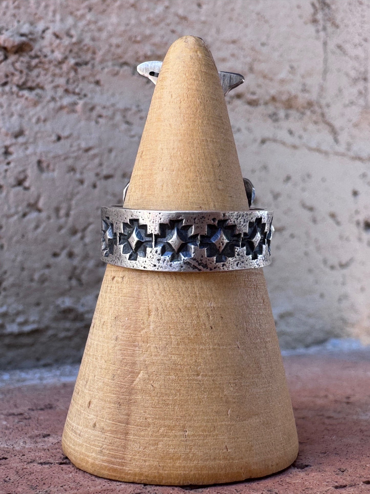 Handcrafted Queen Pink Conch & Sterling Silver Adjustable Statement Ring by Kevin Billah