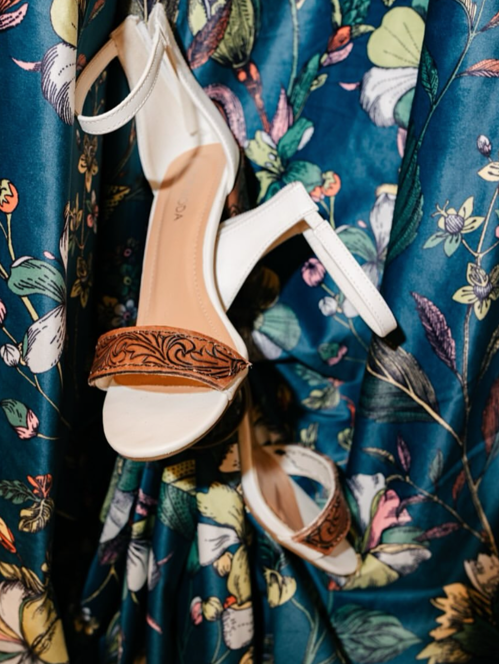 Custom Leather Tooled Heels