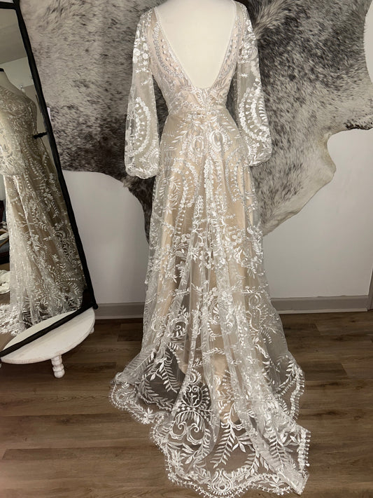 The Jane Gown-Custom Lace Wedding Dress