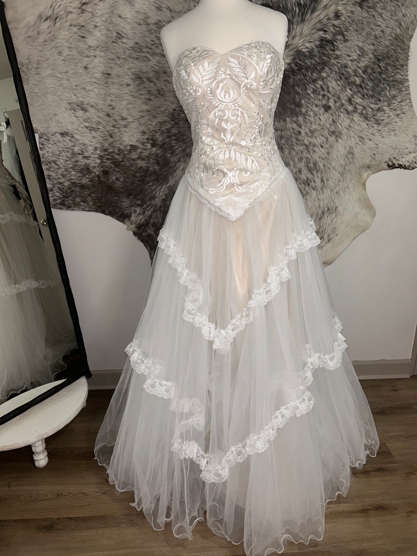 The Pearl Gown-Custom Corset Lace Wedding Dress
