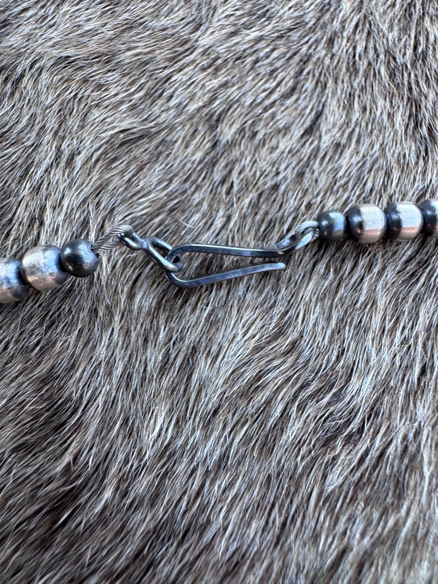 Handcrafted Light Purple Spiny & Sterling Silver 4mm Beaded Necklace