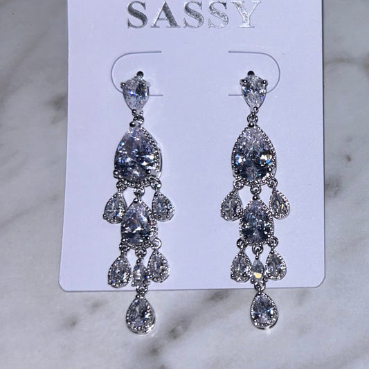 Raindrop Bridal Earrings