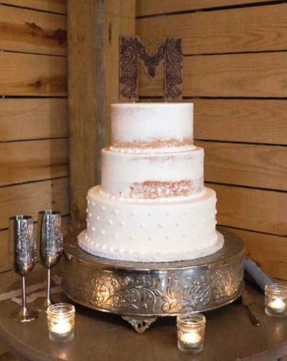 Tooled Leather Cake Topper