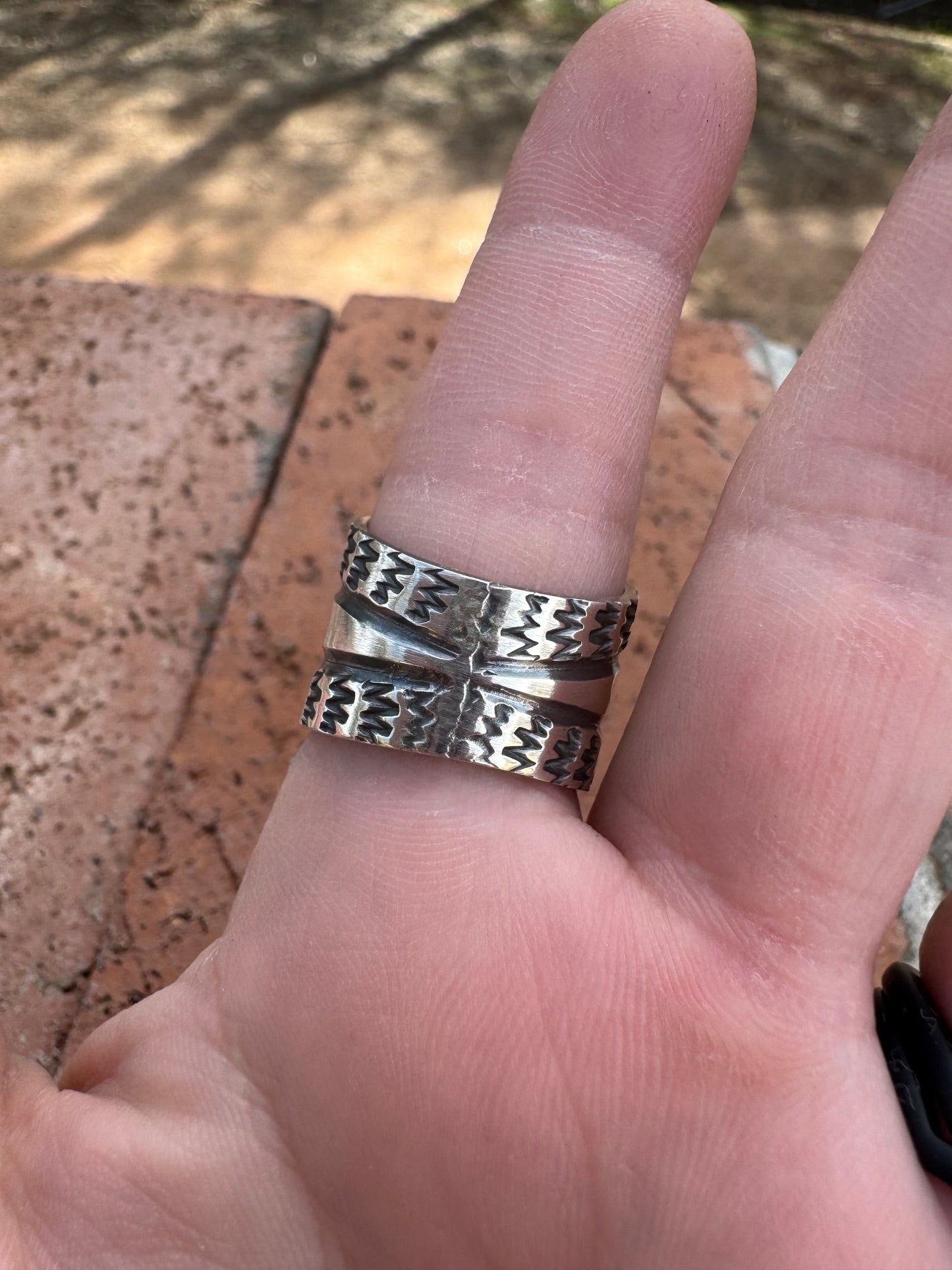 Handcrafted Sterling Silver Star Ring by Sunshine Reeves size 7.5