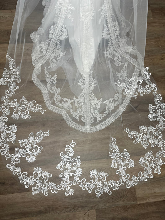 Ready to Ship Lace Cathedral Veil