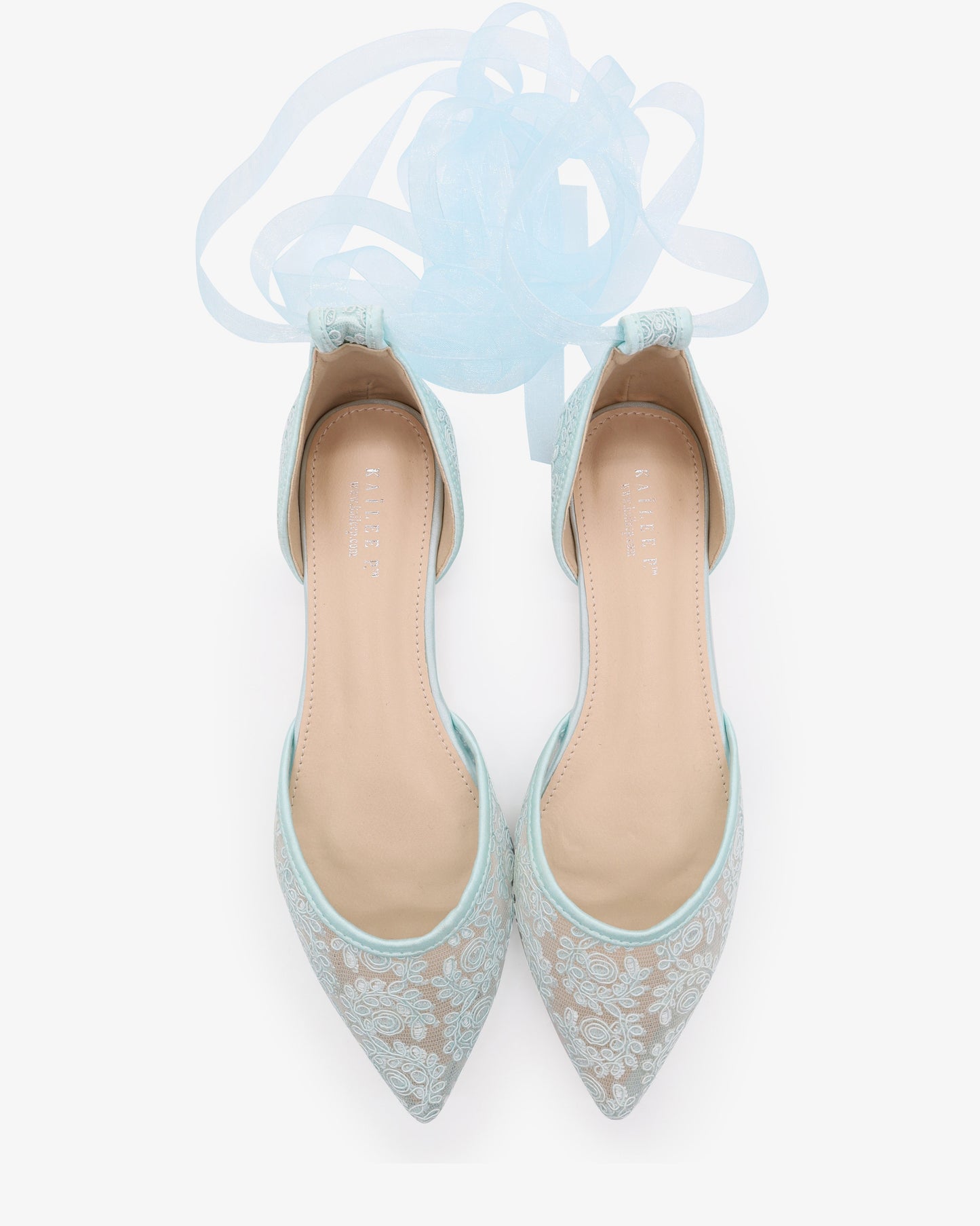 Crochet Lace Pointy Toe with Ankle Tie or Ballerina Lace Up