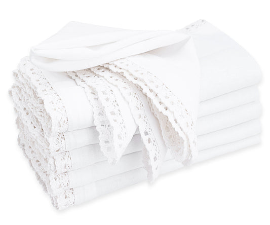 White Lace Napkins
