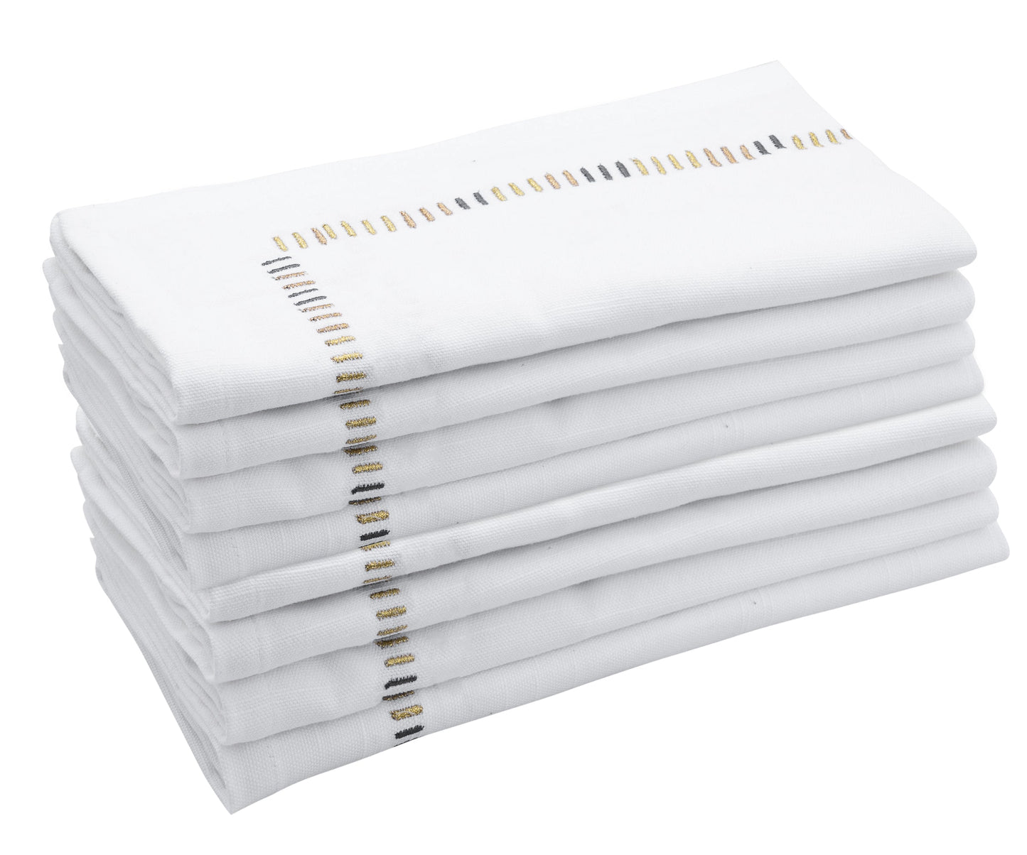 Harmonie Napkins - White Cloth Napkins Bulk