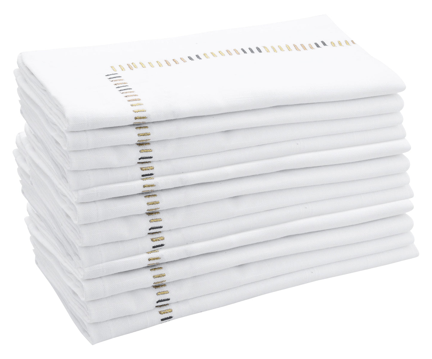 Harmonie Napkins - White Cloth Napkins Bulk