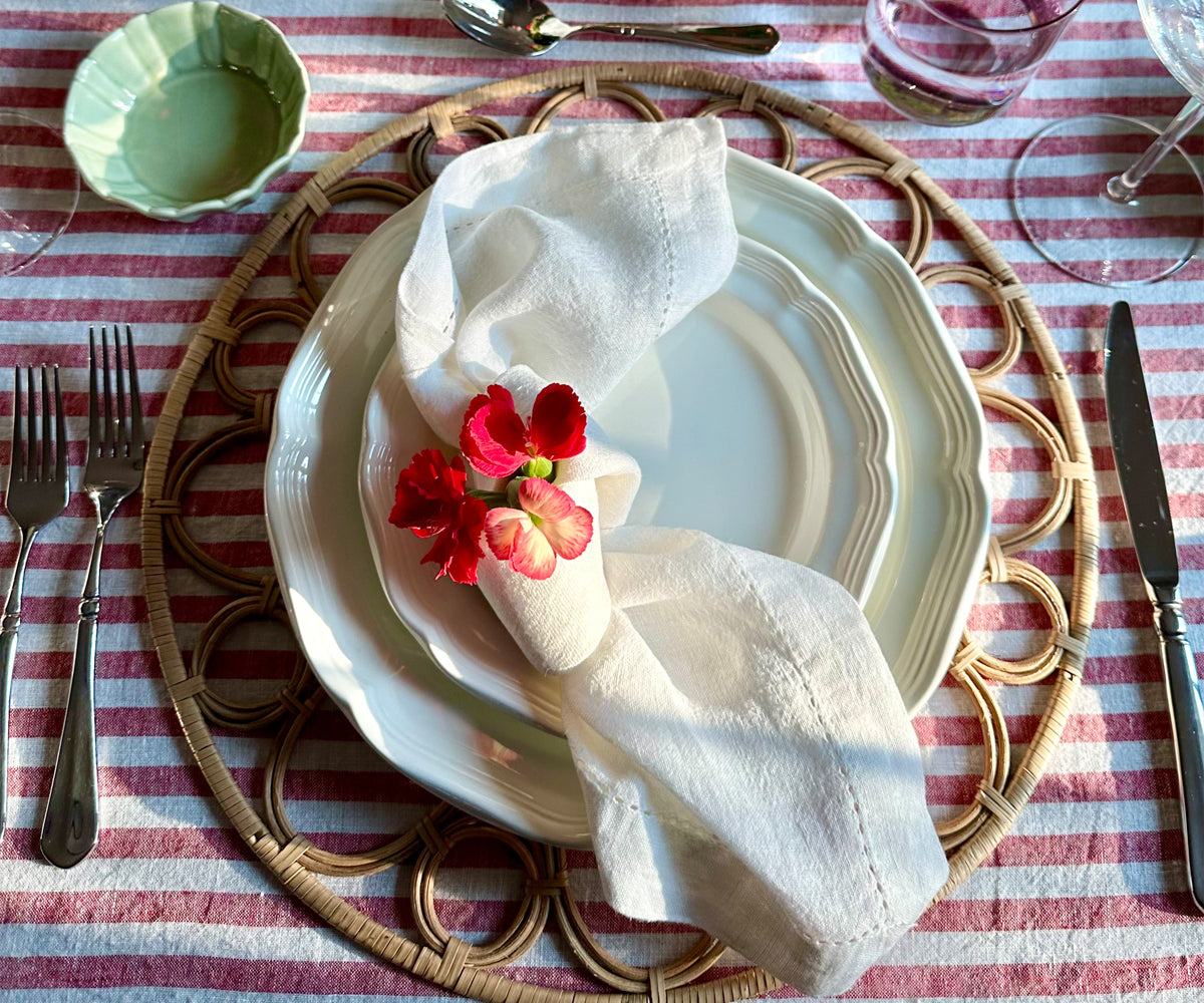 Linen Hemstitch Napkins