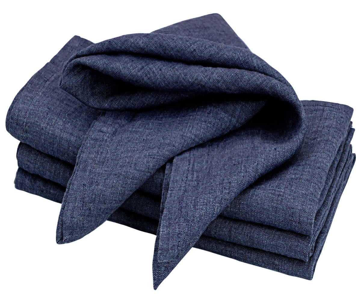 Navy Linen Napkins