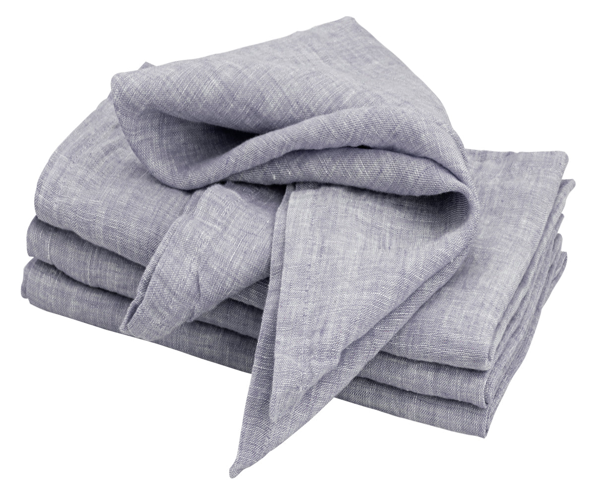 Plain Linen Napkins - Set of 4